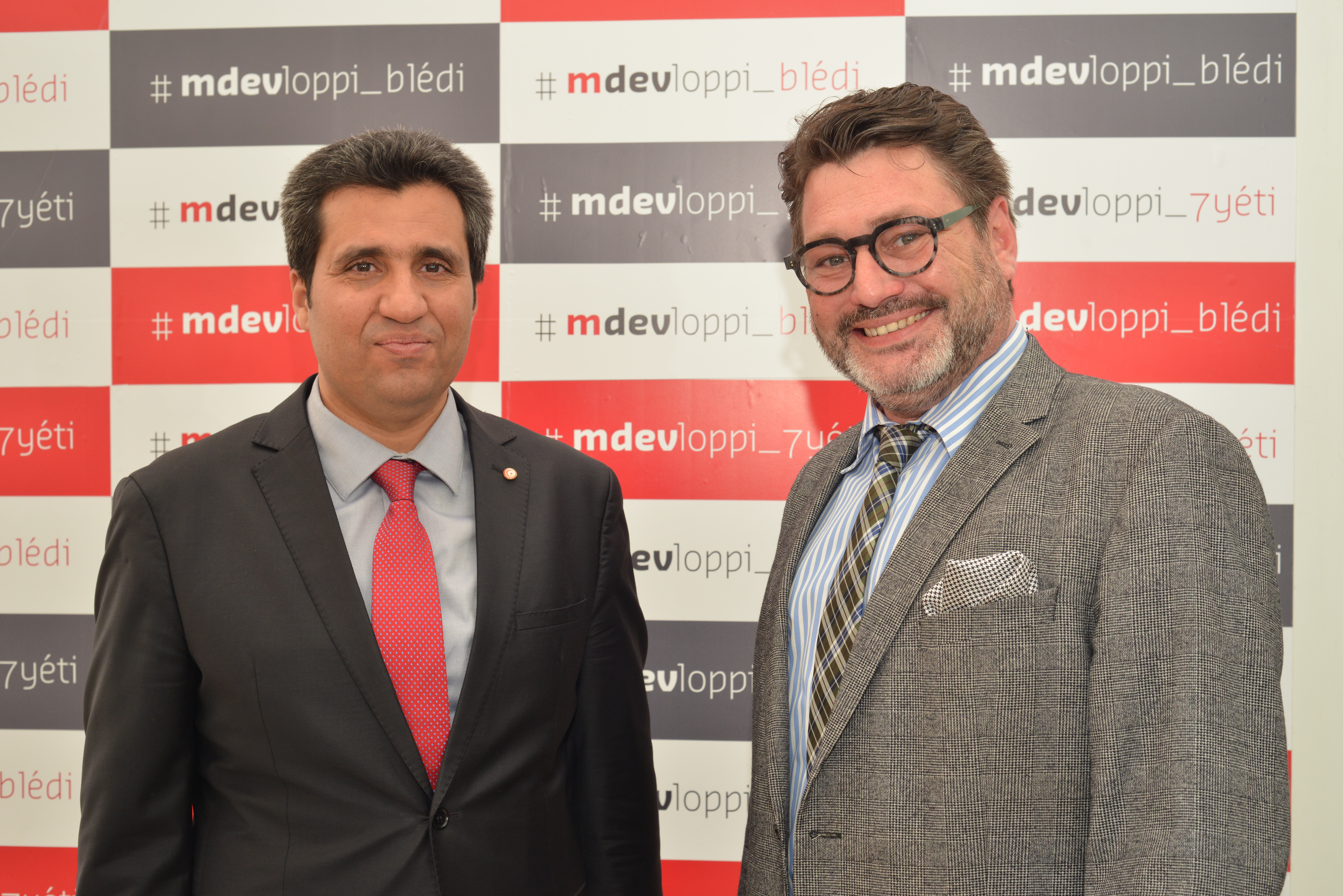  M. Anouar Maarouf, Ministre des Technologies & M. Marcus Casel de la GIZ 