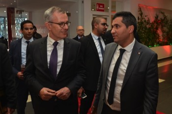  Dr. Andreas Reinicke (Ambassadeur d'Allemagne) et M. Anouar Maârouf (Ministre des Technologies) 